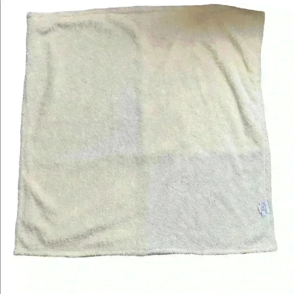 HTF KYLE & DEENA LOVEY SOFT BABY BLANKET 30x30" blue  minky dots elephant cream - Picture 2 of 3